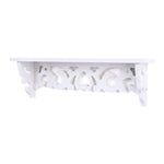 étagère murale blanche sculptée réutilisable classique fixations longues étagères gigognes multiples utilisations opaques sans