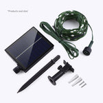 guirlande lumineuse solaire 10m 20m 50m 100m multi couleur moderne imperméable