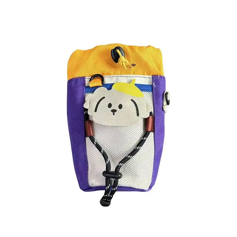sacoches vélo guidon sangles élastiques ours grenouille patches couleurs ludiques enfants