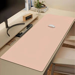 tapis souris grande taille couleur rose clair moderne ordinateur gaming