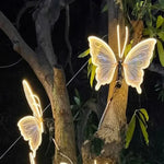 papillons lumineux blancs moderne clips anniversaire mariage fêtes nouvel an événements anniversaires