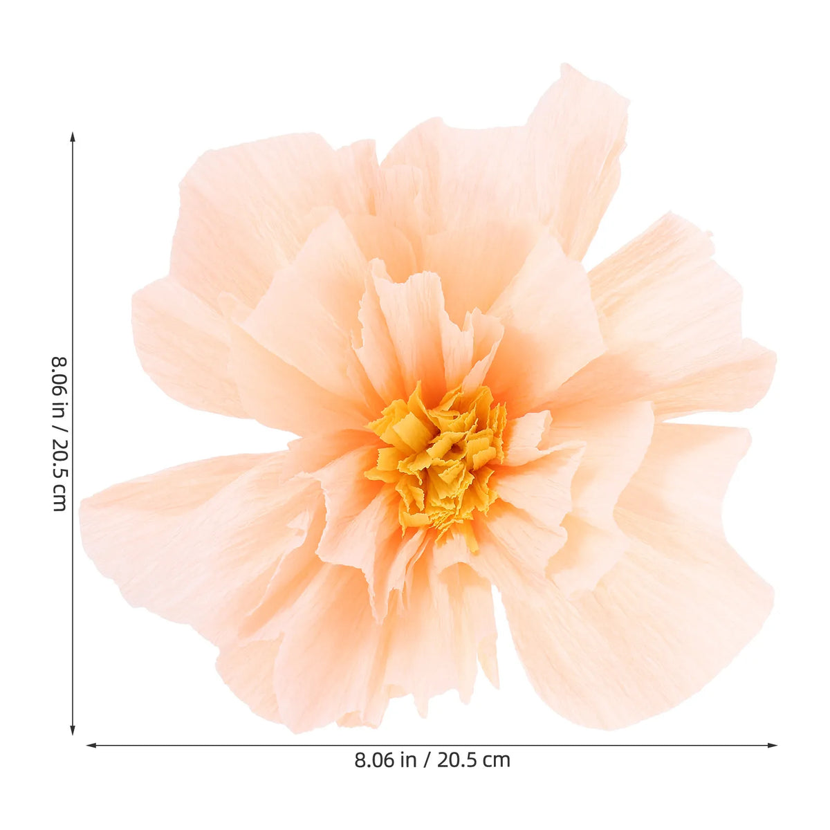 décoration murale fleurs papier rose pêche jaune rouge plissées franges adhésives festives mariage anniversaire