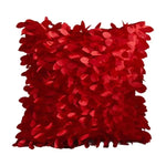 coussin décoratif moderne motif pétales blanc 42cm 42cm salon lit