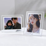 cadre photo acrylique transparent moderne maison décoration murale table simple