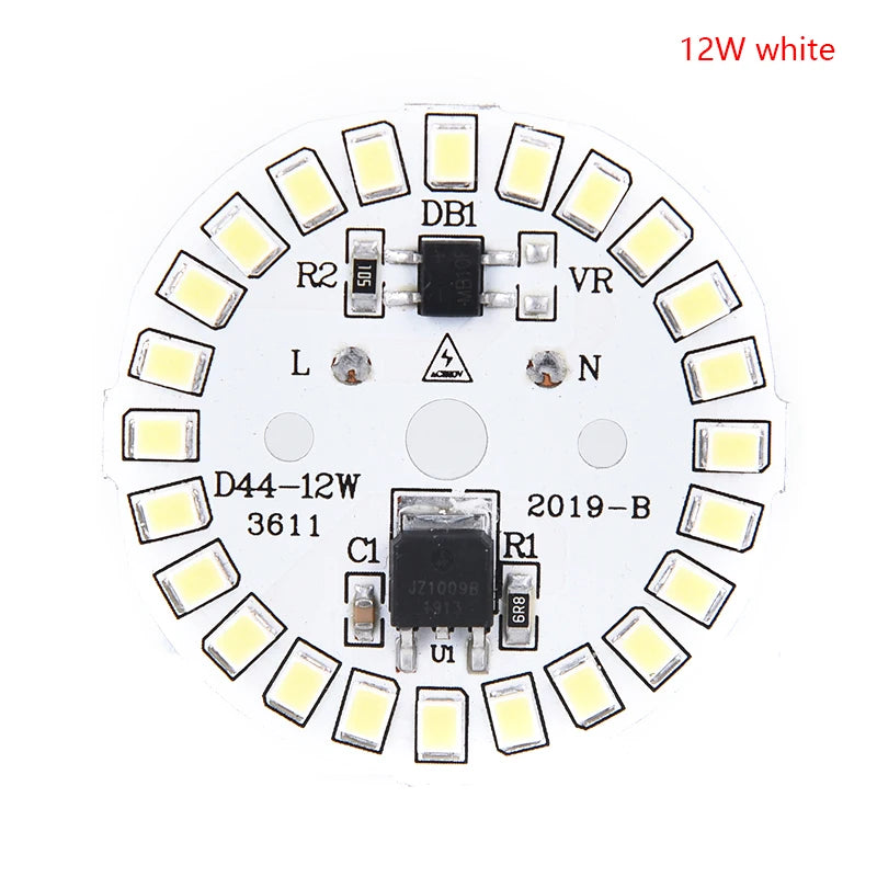 plaque led circulaire diodes blanc moderne technologique 28mm 35mm 40mm 44mm 48mm