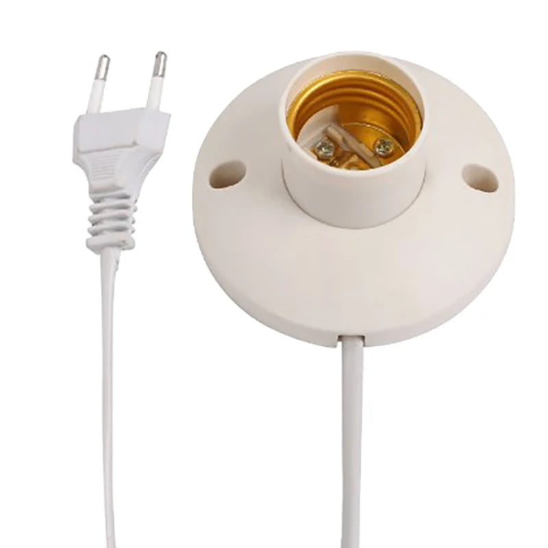 socle ampoule led e27 blanc moderne câble électrique table chambre