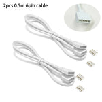 connecteurs électrique broches blancs moderne câbles 50cm RGBCCT LED sans soudure