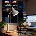 lampe moderne 9W blanc bois rose ampoule visible certification ROHS LED E27 contemporaine