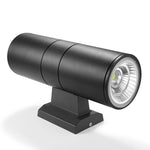 lampe murale led moderne 10w 20w noir mat ip65 étanche 90mm 160mm
