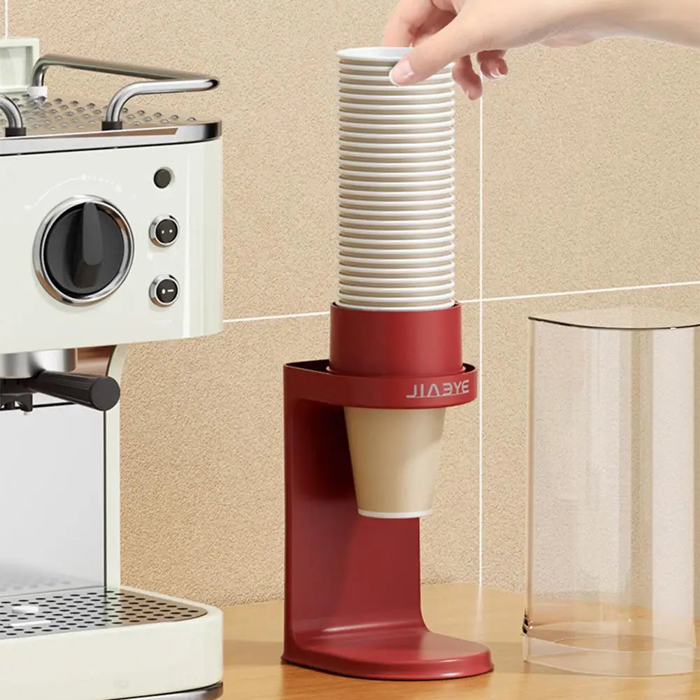 distributeur tasses moderne ridge beige rouge cuisine réutilisable abs plastique maison