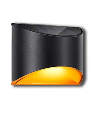 applique murale solaire led noir argenté ip65 contemporaine ledextérieur autoinstallation warm white cold white