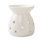 diffuseur bougie aromathérapie blanc bleu marine coeurs étoiles LOVE moderne floral soucoupe pinceau huile