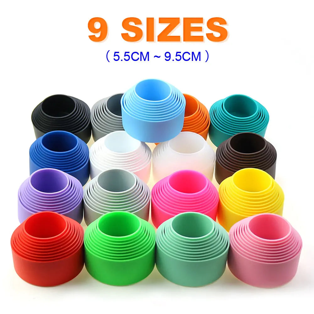 cache tasse silicone couleur vert bleu rose gris noir adhésif isolation thermique moderne pratique