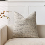 housse coussin polyester jacquard moderne rayé beige marron noir gris clair 30x50 40x40 cm
