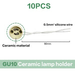 projecteur led base gu10 gu5.3 shell blanc noir moderne arrière fixations spots