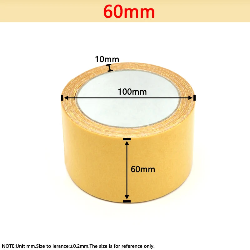 ruban adhésif jaune largeur 10mm 15mm 20mm 25mm 30mm 35mm 40mm 50mm 60mm fixations