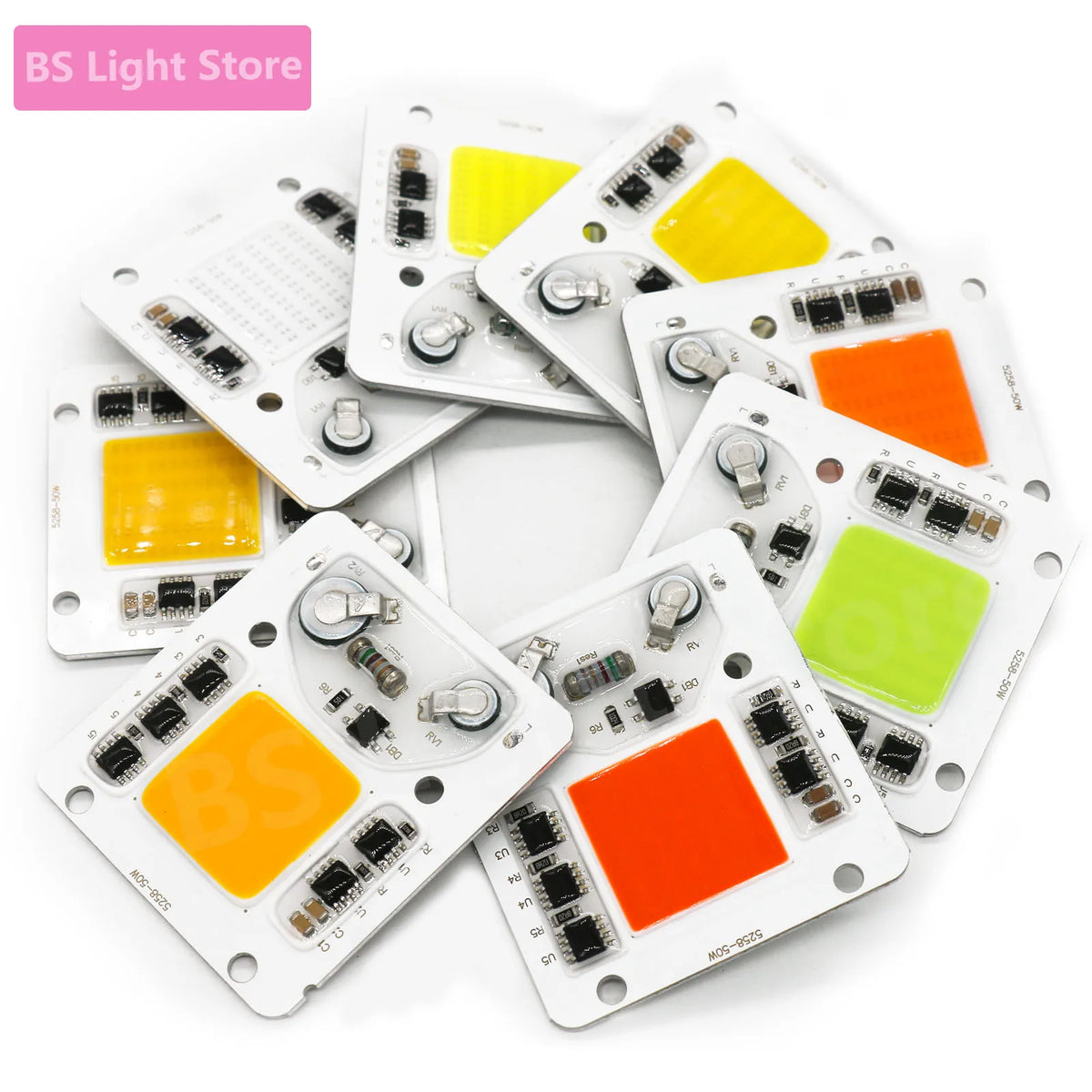 projecteur led diy module 50w blanc jaune rouge bleu modernes circuits imprimés conducteurs