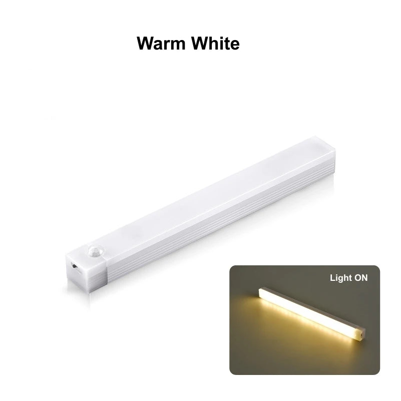 lampe led rechargeable sans fil capteur mouvement veilleuse portable 10 20 30 50cm blanc