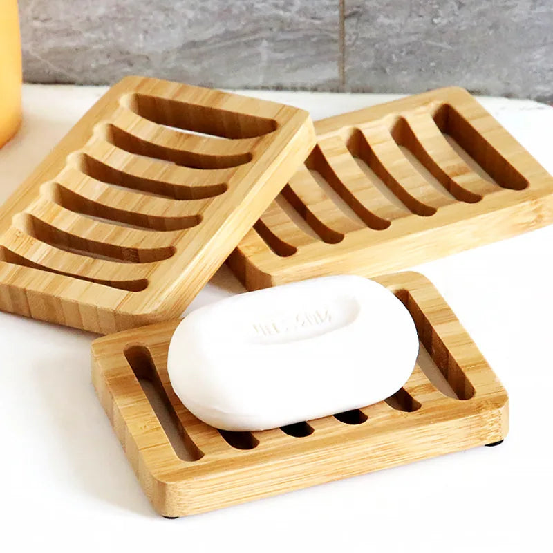 porte savon bambou naturel self draining horizontal minimaliste douche salle bain kitchen