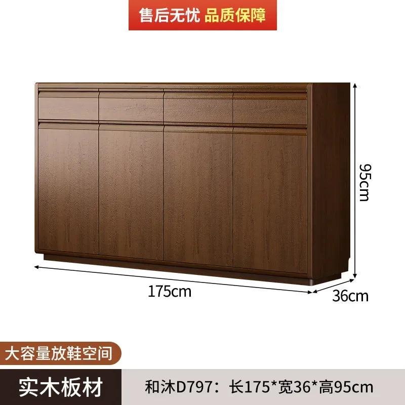 présentoir chaussures bois marron moderne minimaliste étages tiroirs rangement chambre salon