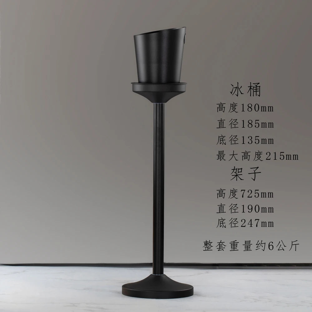 seau glace martelé support trépied métal argent doré vin champagne bar