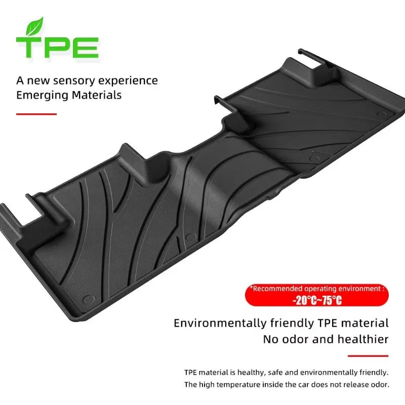 tapis sol voiture noir rayures horizontales clips modernes imperméables tpe
