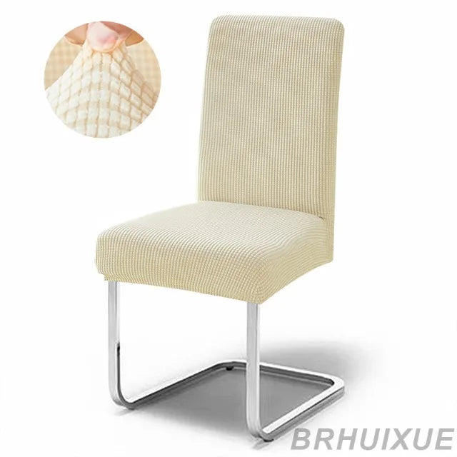 housse chaise jacquard gris moderne adhésif lavable amovible salle manger cuisine