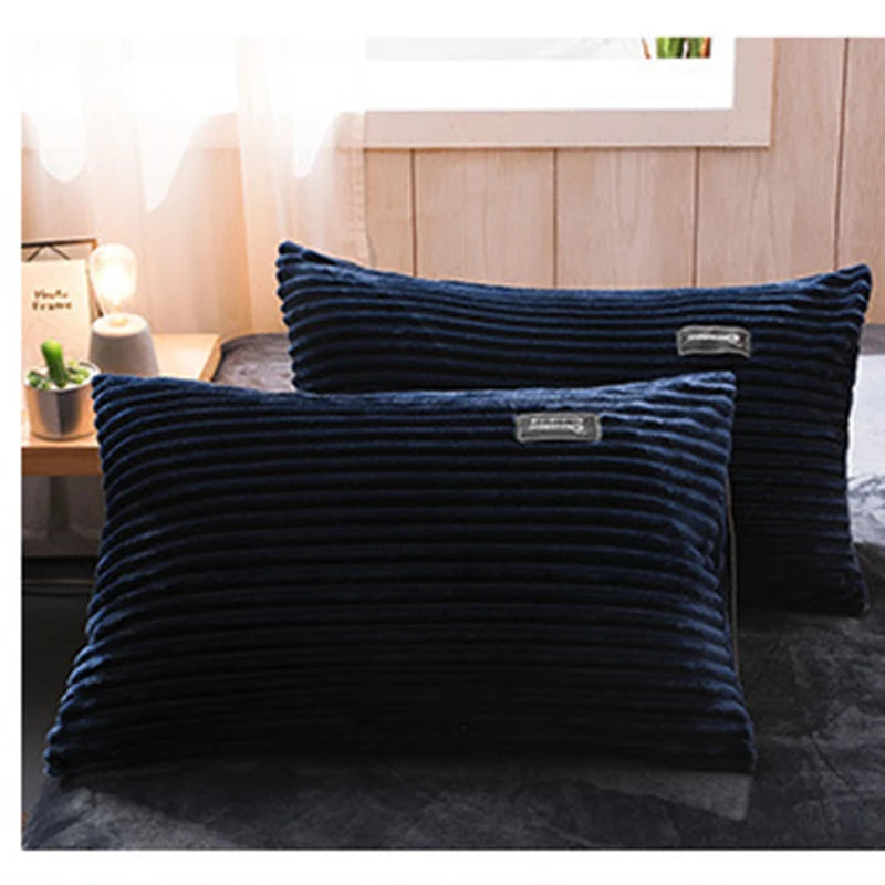 taies d'oreiller géométriques polyester 48x74cm bleu clair moderne adhésif chambre coucher
