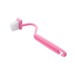brosse nettoyer wc rose bleu vert moderne pois blancs adhésif fixe poignée portable respectueux