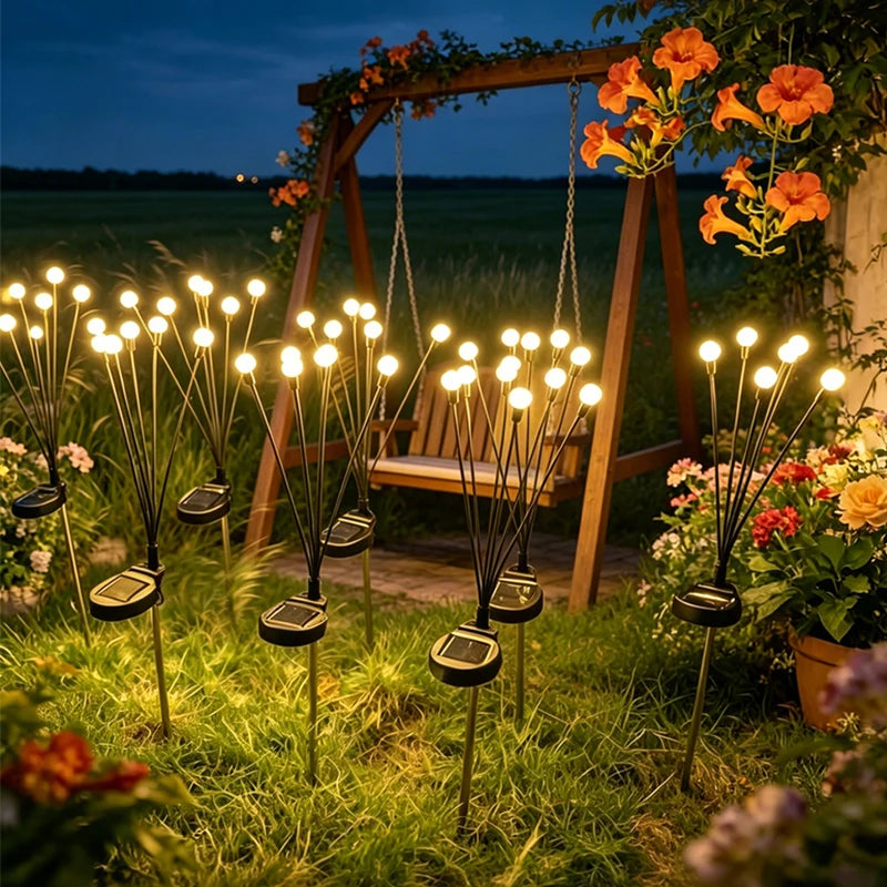 guirlande lumineuse solaire moderne panneaux solaires boules lumineuses blanc noirextérieur éclairage paysager led ip65