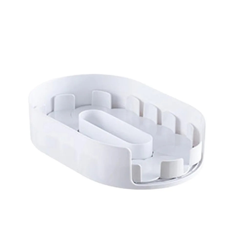 support rangement rotatif transparent moderne boissons réutilisable sans fixation visible