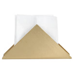 rangement serviettes papier porte doré acier inoxydable moderne brossé mat triangulaire chambre cuisine bain