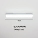 luminaire led moderne blanc fixe mural cuisine salle manger 20cm 40cm