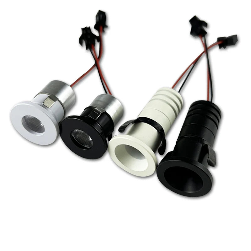 projecteur led spot blanc noir moderne câble adaptateur 12v 85 265v