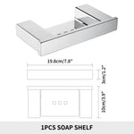 ensemble accessoires salle bain chrome moderne étagère murale porte serviettes porte savon porte rouleau