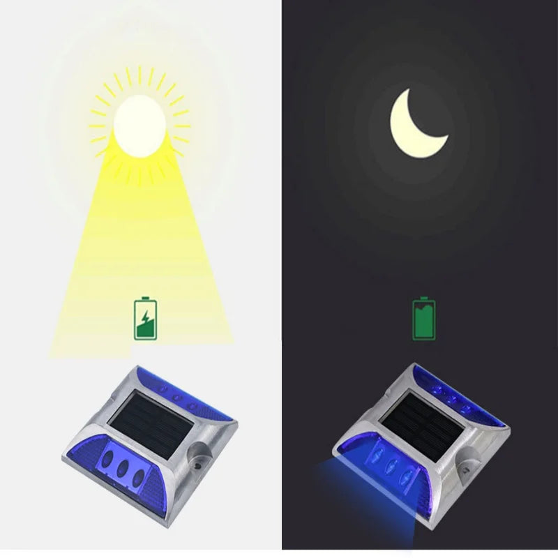 lumière solaire bleu verte rouge jaune transparent moderne extérieure ip68 étanche autonomie