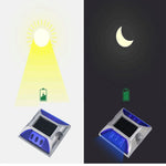 lumière solaire bleu verte rouge jaune transparent moderne extérieure ip68 étanche autonomie