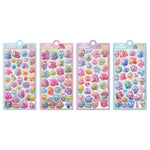 stickers multicolores dessins animés personnages mignons formes géométriques brillants adhésifs albums photo coques téléphone