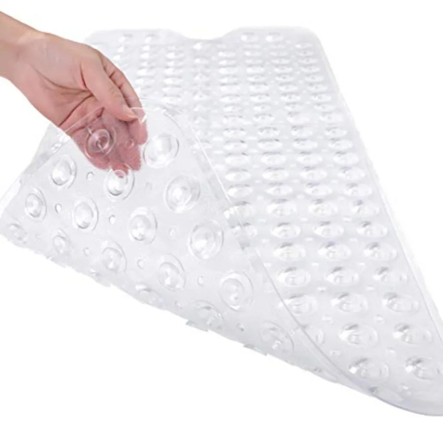 tapis bain moderne 39x16 pouces texture 200 bosses antidérapant transparent adhésif salle bain