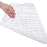 tapis bain moderne 39x16 pouces texture 200 bosses antidérapant transparent adhésif salle bain