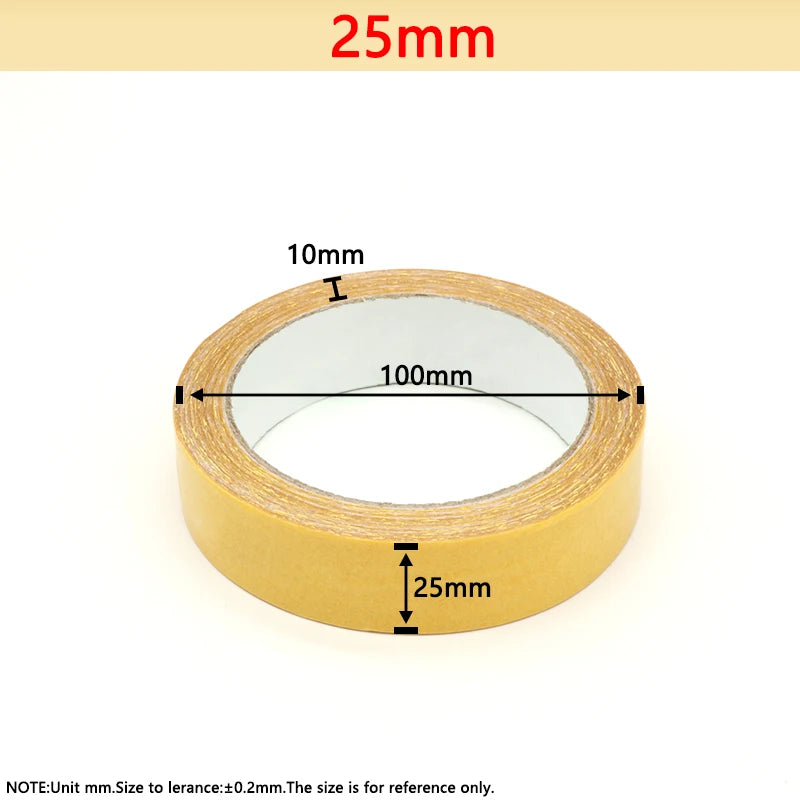 ruban adhésif jaune largeur 10mm 15mm 20mm 25mm 30mm 35mm 40mm 50mm 60mm fixations