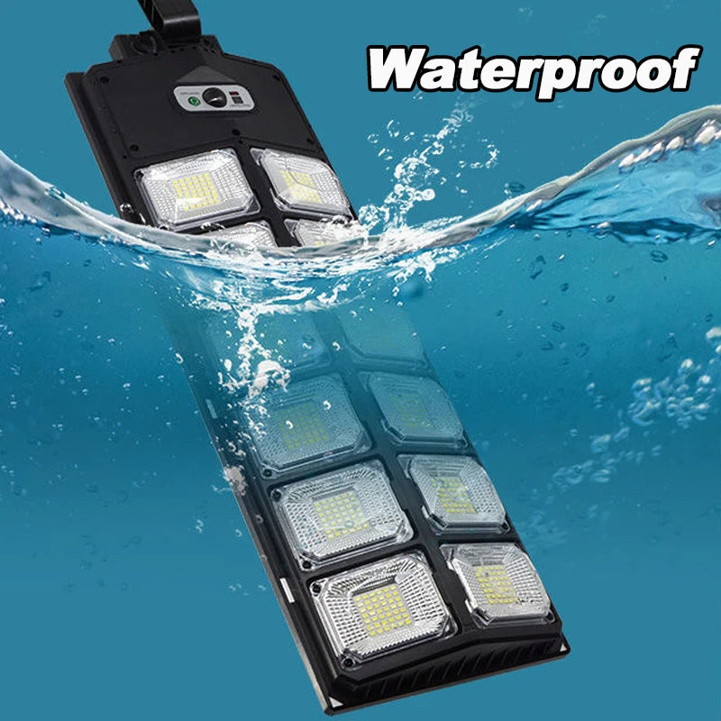 lampe solaire led moderne noire carrés lumineux ip65 protection abs matériaux sensorielle mouvement