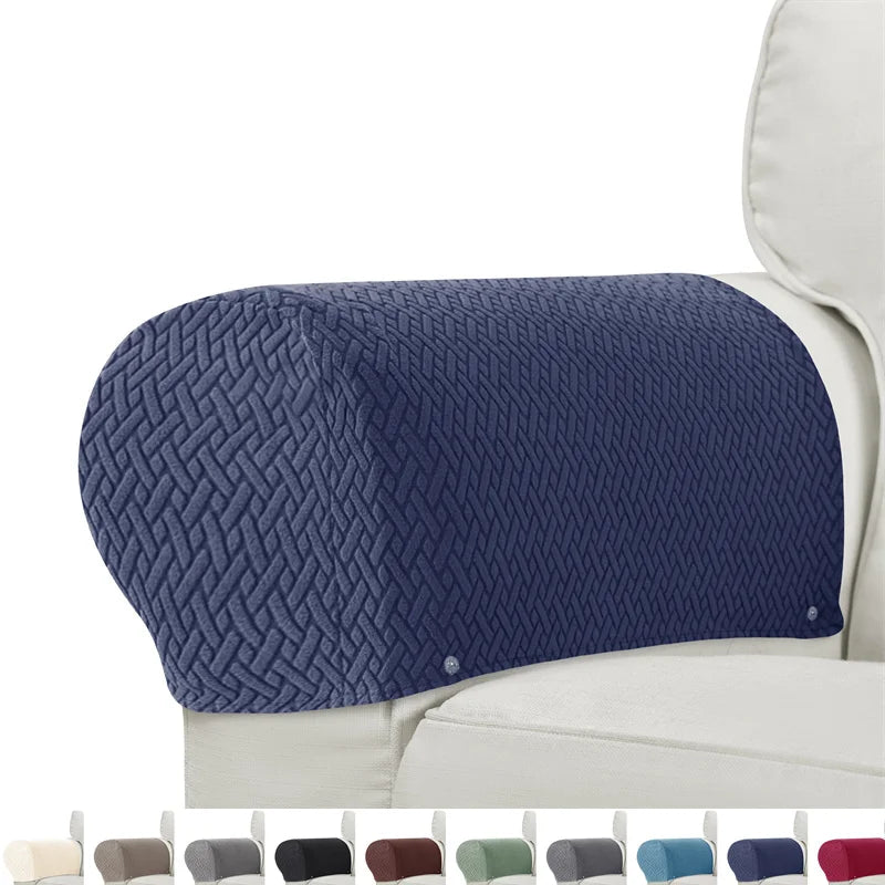 housses canapé anti poussière motif géométrique vert modernes pièces fixées tissu polyestère machine lavable