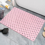 tapis bain antidérapant microfibre perforations modernes couleurs variées rose gris bleu vert violet minimaliste