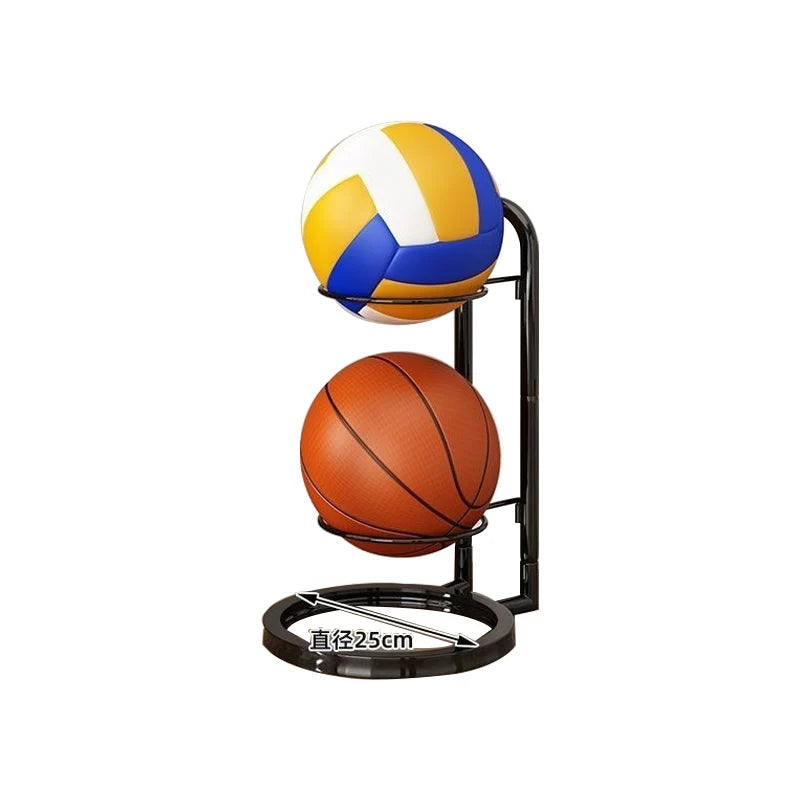 support balles sport moderne blanc noir trois couches intérieur salon volleyball basketball football
