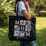 sac main toile imprimé maman sophia kevin julia texte personnalisable cadeau jeune maman sortie