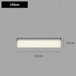 pendentif led acrylique blanc moderne minimaliste couleurs réglable 4000k 3000k 6000k
