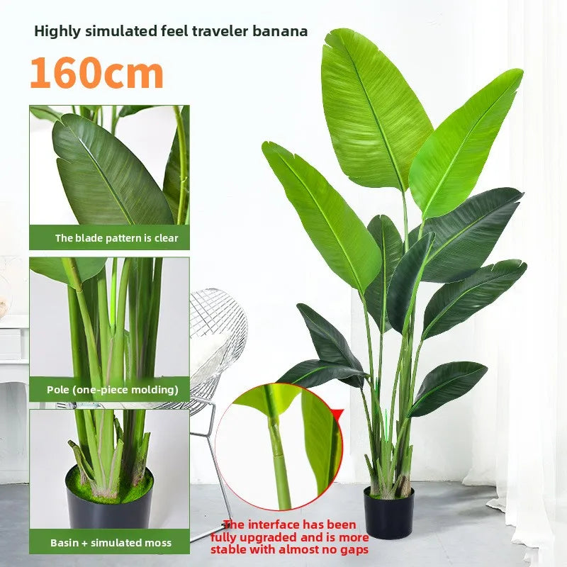 plantes artificielles feuilles palmier vertes modernes décoration extérieure pot grande taille