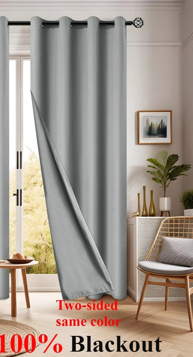 rideaux blancs opaques modernes polyester anneaux métalliques maison chambre coucher