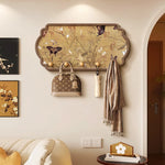 Porte-manteau mural vert pour couloir